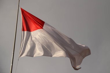 Havada dalgalanan Bilbao bayrağı