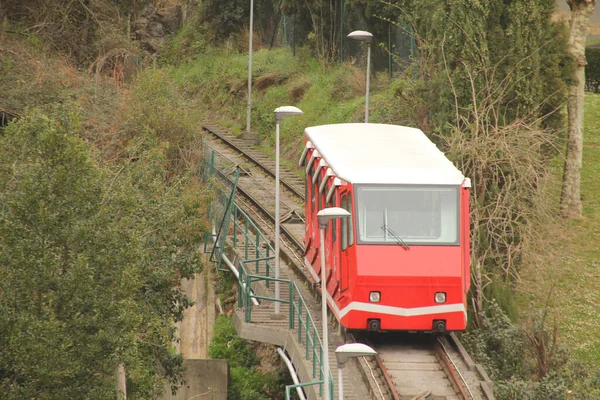 Seilbahn Auf Den Berg Artxanda — Stockfoto