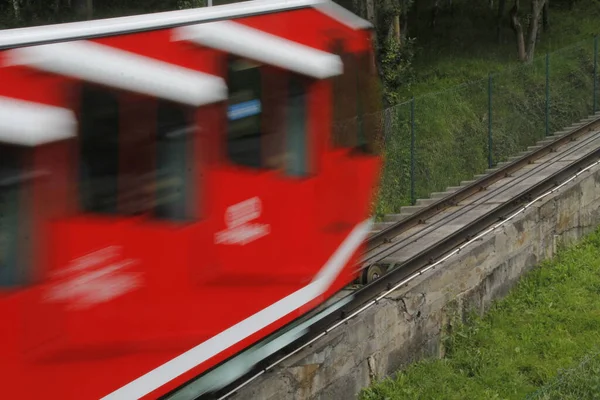 Seilbahn Auf Den Berg Artxanda — Stockfoto