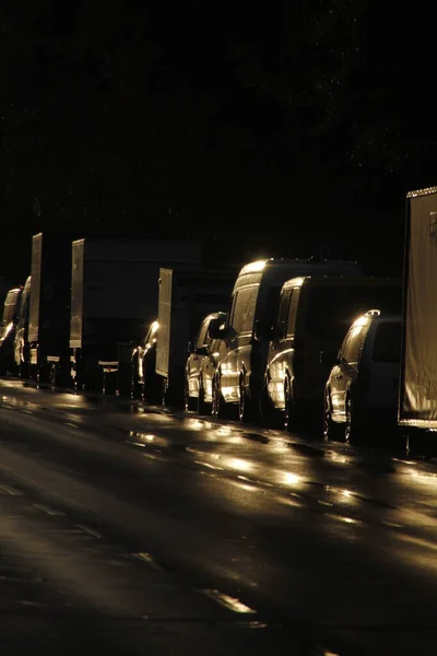 Cars Street Dusk — Stock Photo, Image