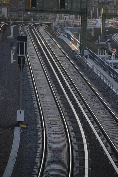 Järnvägar Staden — Stockfoto