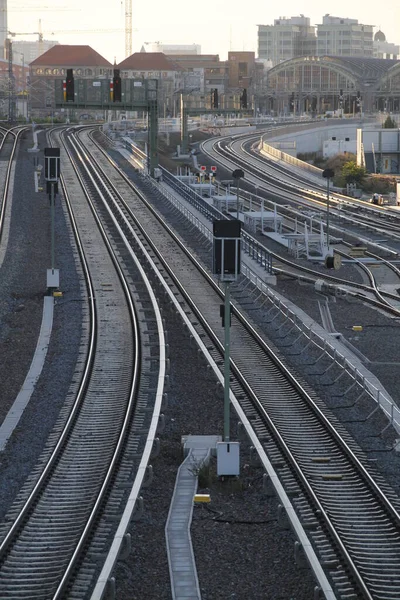 Ferrovias Cidade — Fotografia de Stock