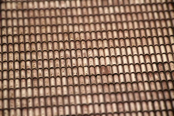 Dach Aus Ziegeln Einem Haus — Stockfoto