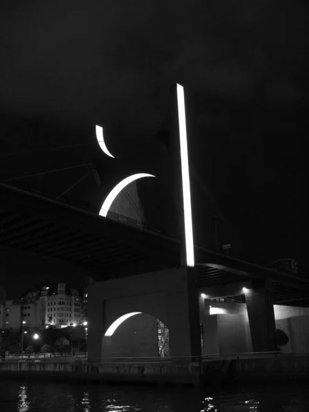 Puente Sobre Estuario Bilbao — Foto de Stock