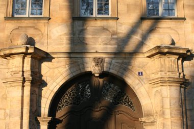 Almanya 'nın Bamberg şehrinde mimarlık