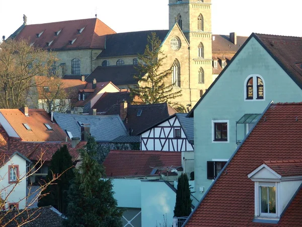 Architettura Nel Centro Storico Bamberga Germania — Foto Stock