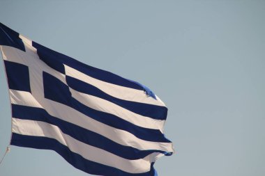 Yunan bayrağının görüntüsü