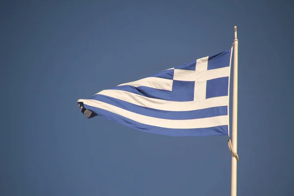 View Greek Flag — Stock Photo, Image