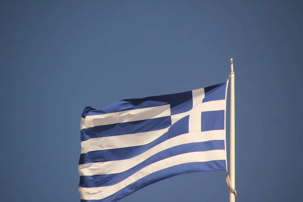 View Greek Flag — Stock Photo, Image