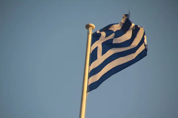 View Greek Flag — Stock Photo, Image