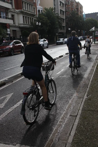 Biking Urban Environment — Stock Photo, Image