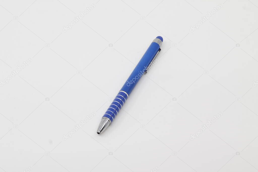 Ball pens in white background