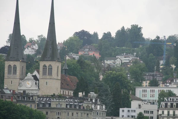 Luzern Sviçre Mimarisi — Stok fotoğraf