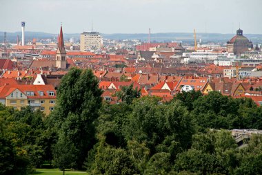 Almanya 'nın Nuremberg kentinin mimarisi