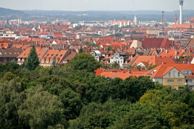 Almanya 'nın Nuremberg kentinin mimarisi