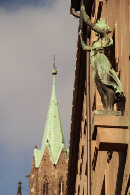 Almanya 'nın Nuremberg kentinin mimarisi