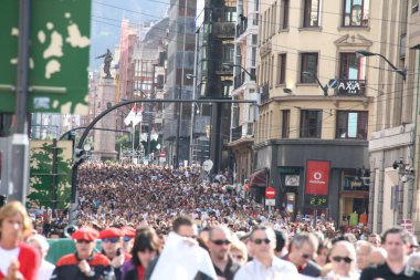 Bilbao 'daki terörizme karşı gösteri