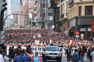 Bilbao 'daki terörizme karşı gösteri