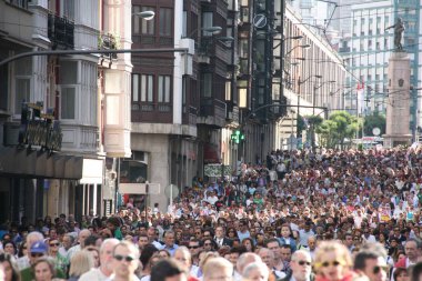 Bilbao 'daki terörizme karşı gösteri