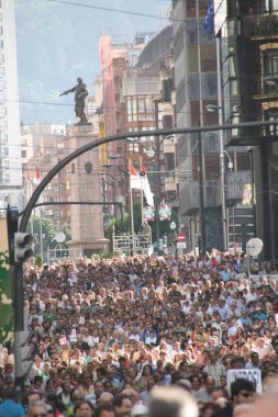 Bilbao 'daki terörizme karşı gösteri