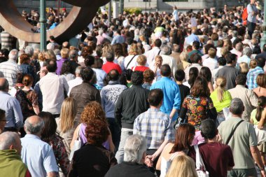 Bilbao 'daki terörizme karşı gösteri