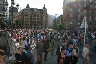 Bilbao 'daki terörizme karşı gösteri