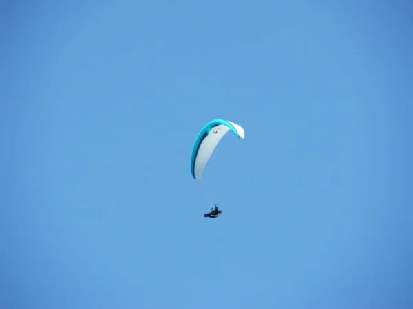 Parapente Dans Une Journée Été — Photo