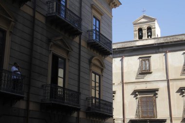 Palermo şehir merkezinde klasik mimari