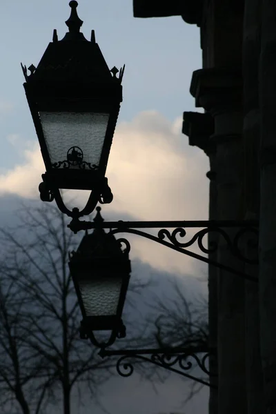 Lantern Městském Prostředí — Stock fotografie