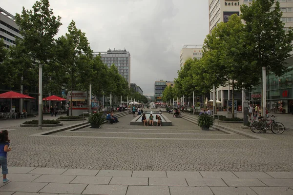 Miejski Krajobraz Centrum Drezna Niemcy — Zdjęcie stockowe