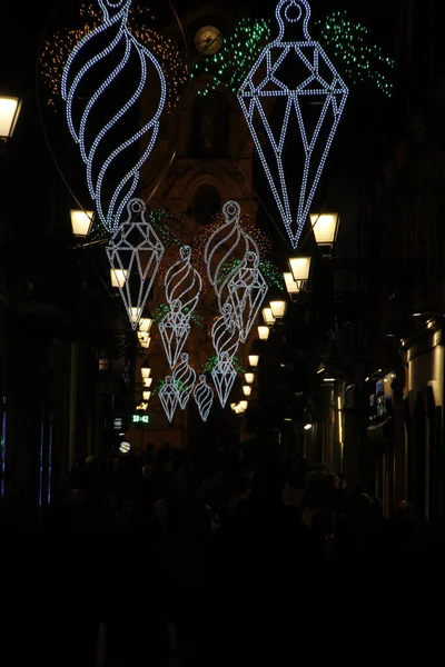 Luzes Natal Cidade — Fotografia de Stock