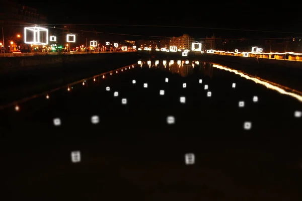 Julbelysning Staden — Stockfoto