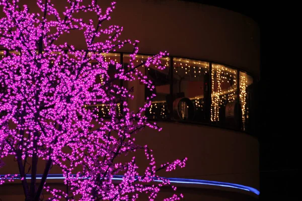 Julbelysning Staden — Stockfoto