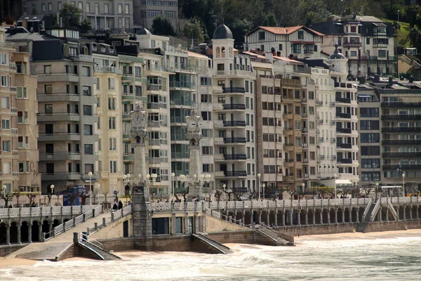 Architektura Městě San Sebastian Španělsko — Stock fotografie