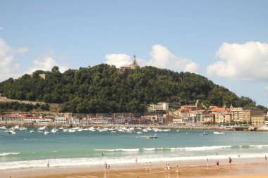 San Sebastian şehrinin manzarası