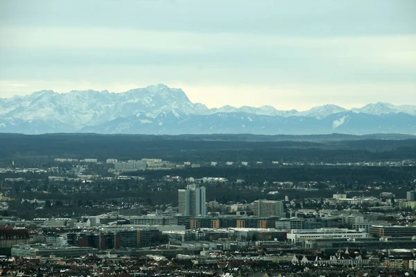 München Einem Wintertag — Stockfoto