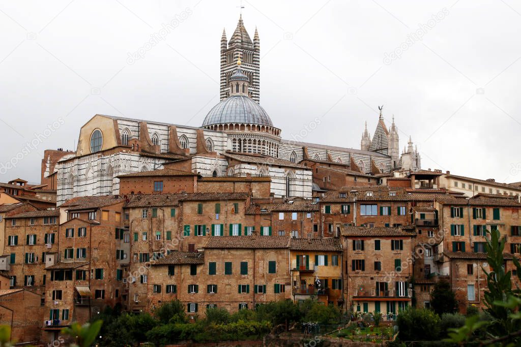 Artistic heritage in the city of Sienna, Italy