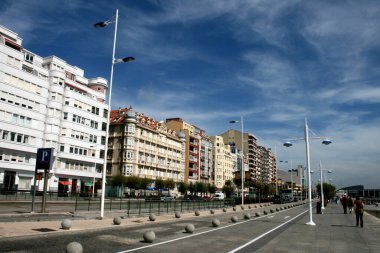 Santander şehir merkezinde bir bina.