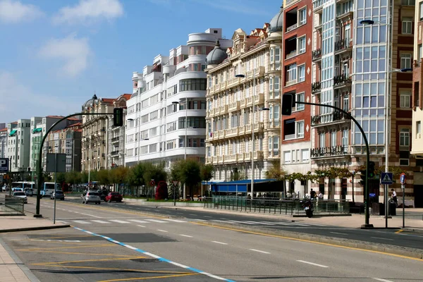 Santander şehir merkezinde bir bina.