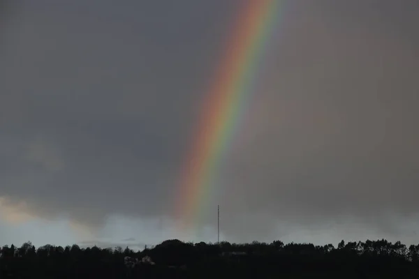 Regenboog Regen — Stockfoto