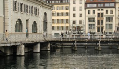 İsviçre Cenevre şehir merkezinde mimarlık