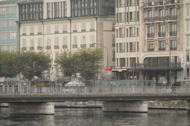 İsviçre Cenevre şehir merkezinde mimarlık