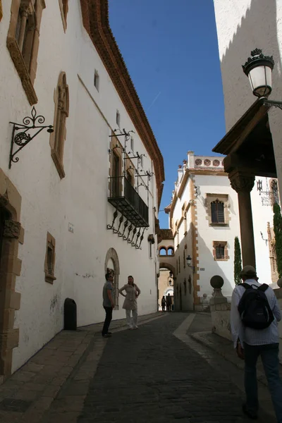Pohled Vesnici Sitges Španělsko — Stock fotografie