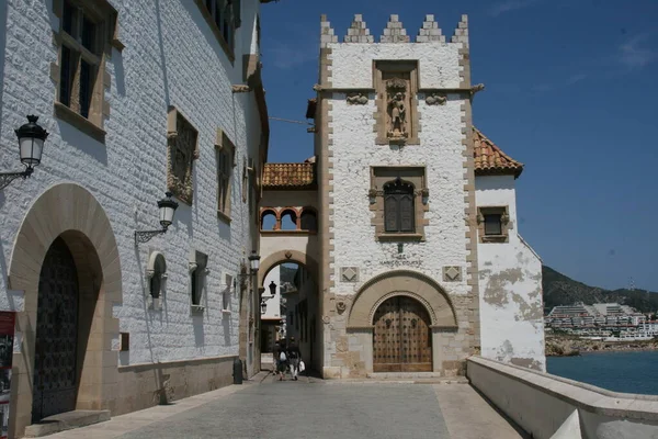 Vista Del Pueblo Sitges España —  Fotos de Stock