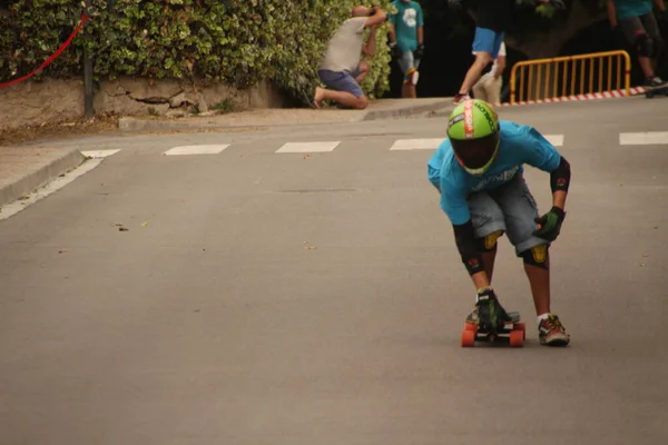 Patinage Dans Rue — Photo