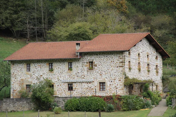 Baskiskt Hus Landet — Stockfoto