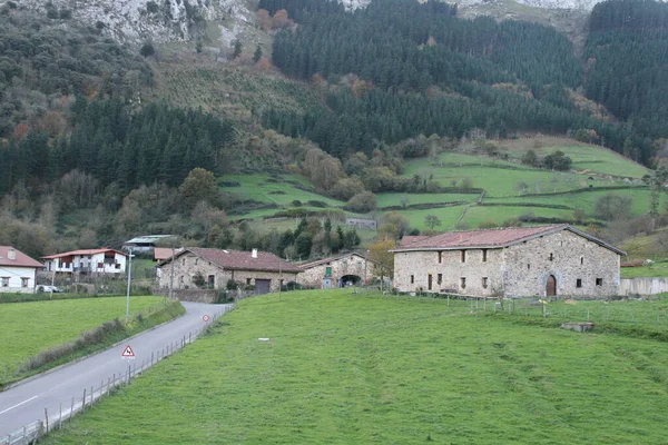 Baskisches Haus Auf Dem Land — Stockfoto