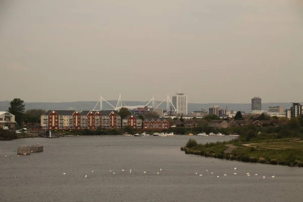 Urbanscape Cardiff Wales — Stock fotografie