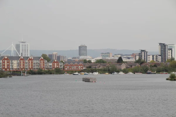 Urbanscape Cardiffban Walesben — Stock Fotó