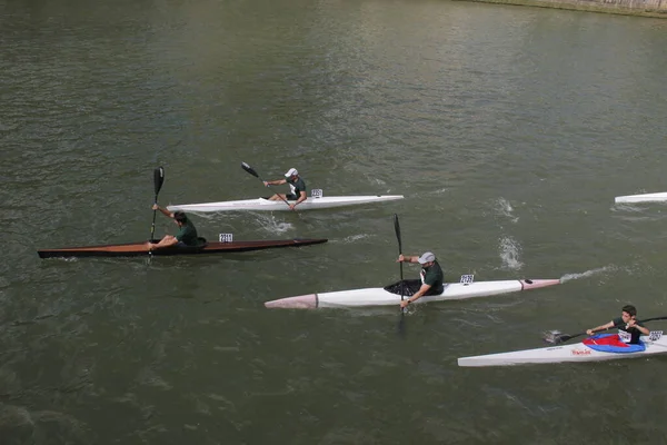 Kayak Estuario Bilbao — Foto de Stock